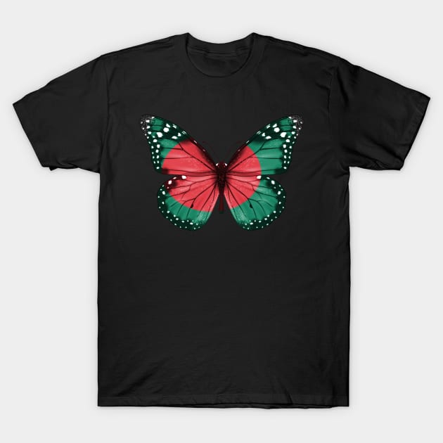 Bengali Flag  Butterfly - Gift for Bengali From Bangladesh T-Shirt by Country Flags